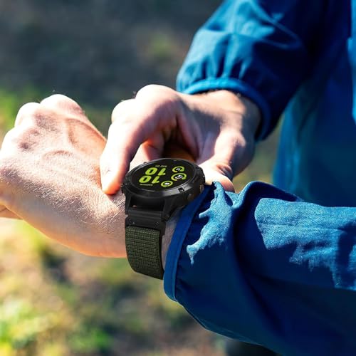 Correa de nylon elástico trenzado 26mm compatible Garmin Fenix miniatura 5