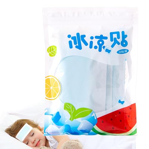 manhegari Cool Patches – Lot de 10 autocollants à compression froide | Patchs rafraîchissants pour sports de plein air, camping, randonnée, marche, pêche