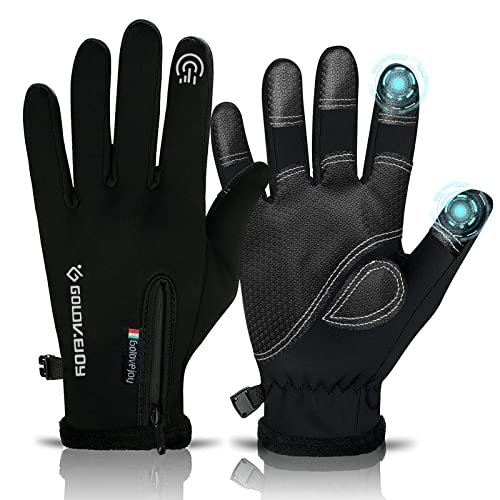 Horuili Gants d'hiver Chauds, Gants de Cyclisme, Gants étanches pour écran Tactile, Gants de Sport Chauds pour la Course à Pied, Le Cyclisme et Le Ski (XL) Cover