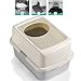 Smart Paws Covered Litter Box for Cats – Enclosed Design with Odor Control, No Mess, Easy Clean, Large Size for Multiple Cats