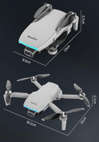 Simulus GPS Drohne mit Kamera: Faltbare GPS-Drohne mit 4K-Cam, 2-Achsen-Gimbal, Versandrückläufer (Drohnen mit Kamera 4K, Drone App)