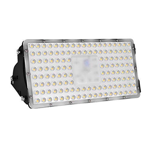 Viugreum Foco Módulo Super Brillante 100W,Focos LED Exterior Impermeable IP65, Reflector Lámpara para Exterior/Interior/Jardín/Patio, SMD2835 3200K Blanco Cálido Cover