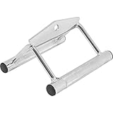 GORILLA SPORTS® Rudergriff - bis 200 kg Belastbar, mit gerändelten Griffflächen, aus Chrom - Kabelzug, Parallelgriff, Kabelzuggriff, Seilzug Griff, Griffe Fitness, Kraftstation