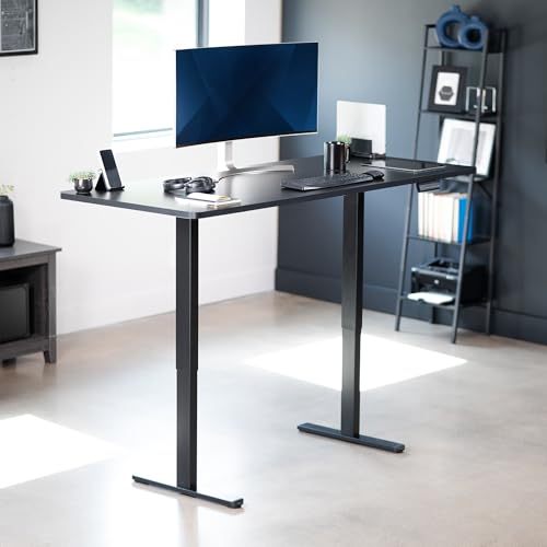 VIVO Electric 71 x 30 inch Standing Desk, Dual Motor Memory Controller Height Adjustment, E2B Series, Solid One-Piece Bl - Additional View