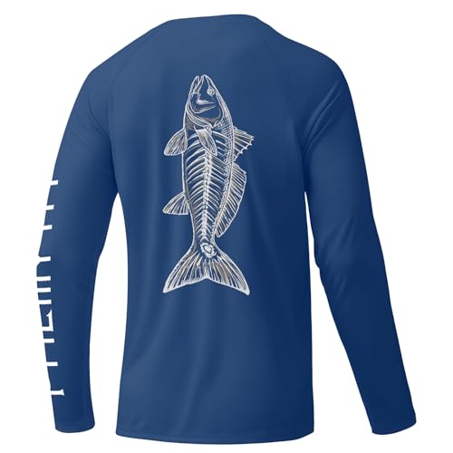 Palmyth Mens Fishing Shirts UPF 50+ Quick-Dry Long Sleeve T-Shirts