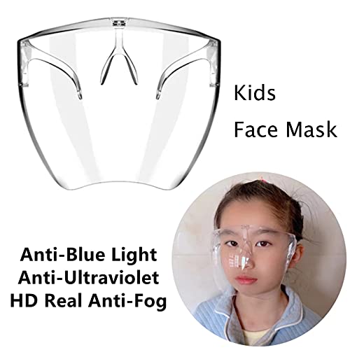 Kids Goggle Sunglasses Full Face Cover Mask With Eyewear For Girls Boys 2 Pack (Transparent+Pink) #TOP2