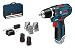 Produktbild Bosch Akku-Bohrschrauber GSR 12V-15 2x 3,0 Ah Akku + Ladegerät inkl. Bohrer- & Bitset 39tlg. im Softbag max. Bohr-Ø Holz: 19 mm 0615990GA9-II