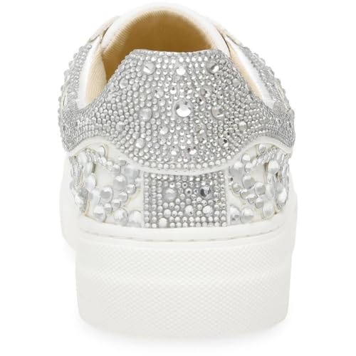 Betsey Johnson Womens Reily Lifestyle Rhinestone Casual and Fashion Sneakers4