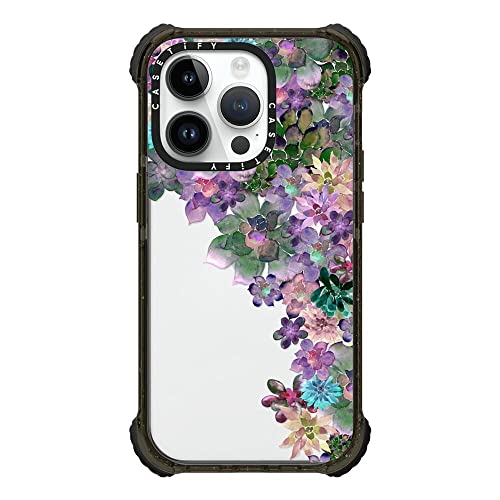 Coque ultra impact iPhone 14 Pro antichoc 3,5m CASETiFY noir transparent - 2