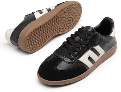 Image of ASTEROID Retro Inspired Low Top Casual Shoes with Durable Gum Sole Contrast Side Accents and Classic Lace Up for Versatile Wear