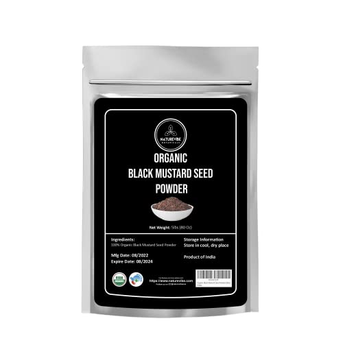 Naturevibe Botanicals Aloe Vera Leaf Powder, 5Lbs And Black Mustard Seed Powder (5Lbs)| Bulk Combo #TOP2
