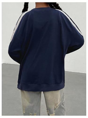 Girl's Y2K Full Zip Up Jacket Star Striped Long Sleeve Preppy Coat Outerwear2