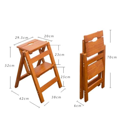 Taburete plegable de madera de nogal para cocina 3