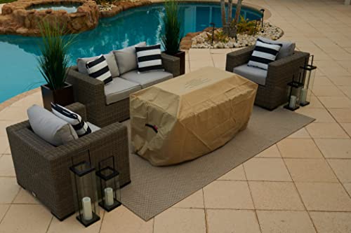 AKOYA-Outdoor-Essentials-50-Rectangular-Concrete-Chat-Fire-Pit-Table-w-Glass-Guard-and-Crystals-in-Gray-50-Rectangular-Gray-Clear-Crystals