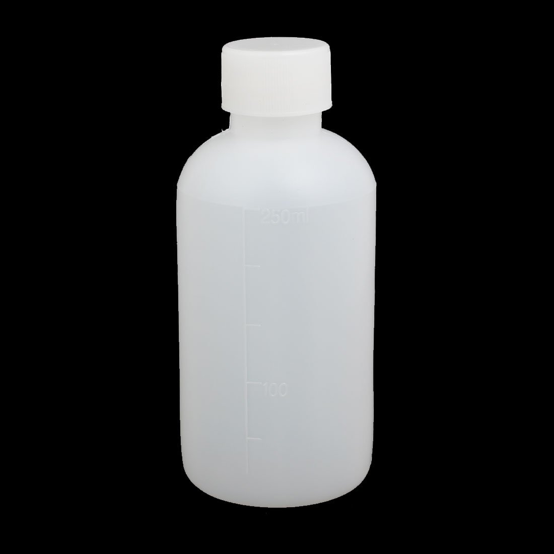 Aexit 2pcs 60mm gauge Dia 135mm Height 250ml HDPE Plastic Rectangle Small Mouth Bottle White