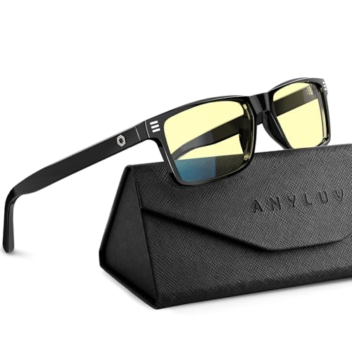 ANYLUV Blue Light Glasses (Amber Lens, Gaming)