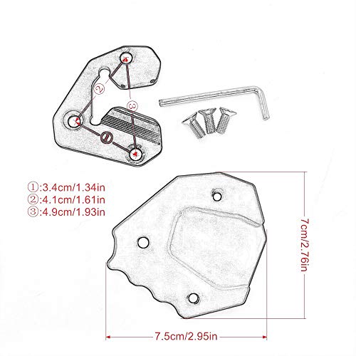 Support de latérale moto S1000XR accessoires béquille élargisseur bleu BMW