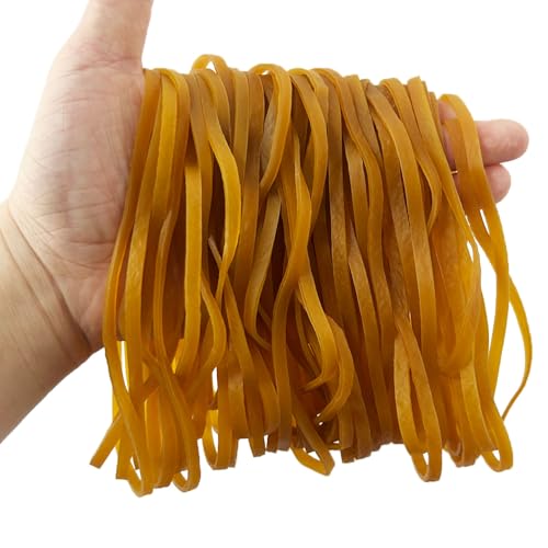 100 Pcs Large Elastic Bands, Heavy Duty Thick Large Rubber Bands, Strong Stationary Stretchable Bands Set for Home Office School Bank Supplies File Folders Litter Box