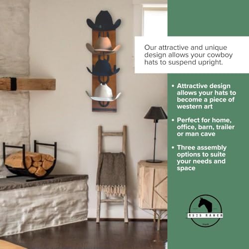 R828 Ranch RY0101 Cowboy Hat Rack For Wall Mount thumb #3