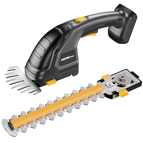 HEINPRO Cortasetos inalámbrico compatible con DEWALT 20 V MAX batería 2 en 1 pequeños cortasetos eléctricos y tijeras de césped para jardinería, árboles, recortadora de arbustos (solo herramienta)