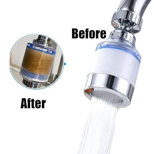 5 Pack Sink Water Faucet Filter Cartridge Replacements Sink Water Filter Faucet Water Filter Removes Chlorine Fluoride Heavy — view 5