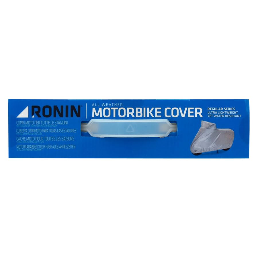 RONIN Telo Coprimoto Impermeabile Universale, Parapioggia Paravento Anti UV per moto Motorino Motocicletta ScooterAnti UV per Moto. Custodia Inclusa