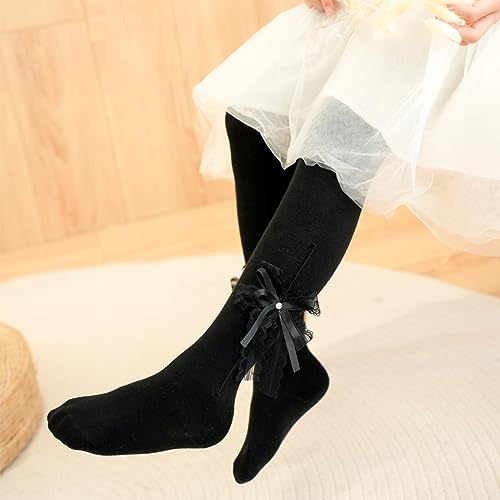 Kids Toddler Girls Stockings Tights Leggings Ribbed Knit Footed Pantyhose Warm Socks Pants Fall Winter Outfit Clothes4