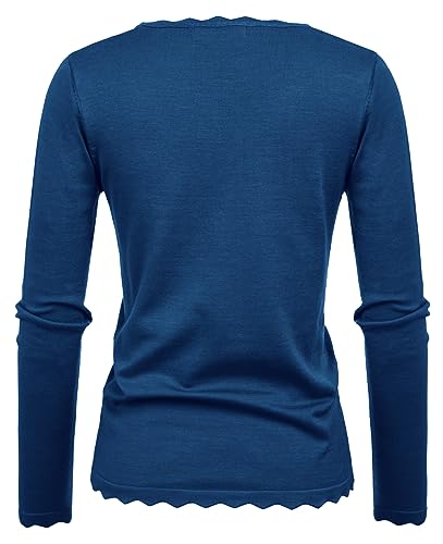 Image of GRACE KARIN Women's High Stretchy Long Sleeve Pullover Sweater Blouse Top