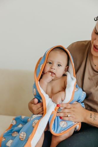 Image of Copper Pearl Hooded Bath Towels Premium Knit /Terry Cloth Baby Towels with Hood, Pockets, and Cool Designs - Great to Gift and Make Bath Time Fun - Baby Bath Towel, Dunk