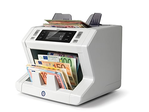 Safescan 2665-S - Compteuse de billets à grande vitesse pour les billets non triés avec détection des faux billets sur 7 points - Vérification des billets à 100%