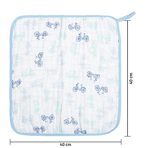 Paninho de Boca Papi Soft C/Prendedor de Chupeta Estampado para Bebê 40cm X 40cm Contém 02 Un