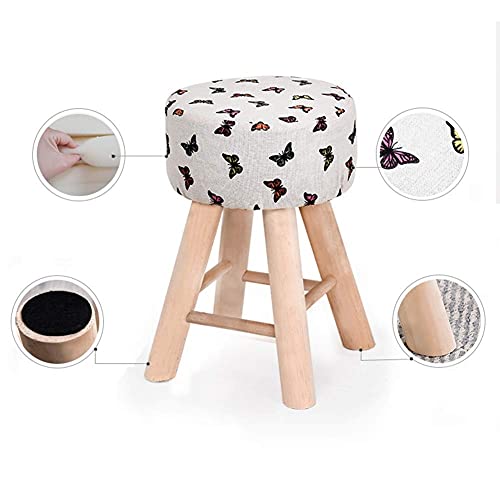 Tabouret de bar stable anti-chute en pin pour petits espaces