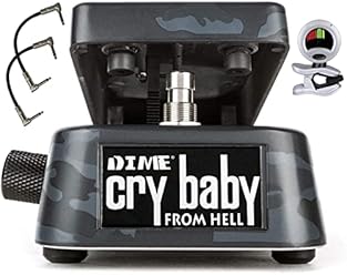 The new and improved version of the original DB-01 Dimebag Cry Baby From Hell 6-way frequency selector Extended sweep range LEDs to indicate wah and boost status Includes Snark clip-on tuner and 2 patch cables