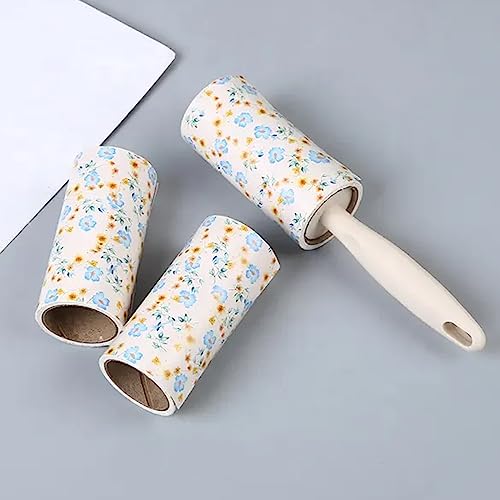 بكرة ازالة وبر شعر الحيوانات الاليفة من اليجانسي، بكرة شعر للاثاث والملابس، مزيل وبر احترافي، مزيل وبر للكنبة مع عبوتين لاعادة التعبئة.