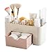 Bonjouree Tiroir de Rangement Bureau Maquillage Cosmétique Supports Boîte économiser de l'espace (Rose) Divers