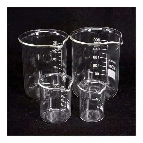 Bécher en verre borosilicaté 100ml forme basse contre la casse thermique de laboratoire
