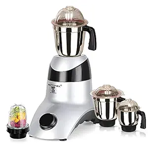 Rotomix ORNBSA21 1HP Mixer Juicer Grinder with 4 Jars (Small Bullets Jar, 1 Liquid Blending Jar, 1 Dry Grinding Jar and 1 Chutney Jar) - Black