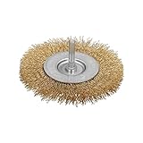 Scheibenbürste aus Messing, 100 mm, 1/4