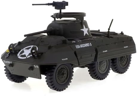 Motor city classics 1:43 Scale Military Diecast Collectible | M8 Light Armored Car | Militaria Diecast Model 24216-43 image 5