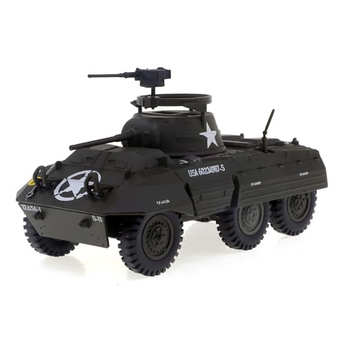 Motor city classics 1:43 Scale Military Diecast Collectible | M8 Light Armored Car | Militaria Diecast Model 24216-43