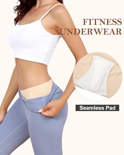 LEVAO Camel Proof Underwear for Women Seamless Underwear with Camel Concealer Toe No Show Yoga Bikini Workout Panties S-XXL2