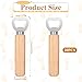 20 Pcs Bottle Opener Bulk with Wooden Handle, Stainless Steel Heavy Duty Engravable Wood Beer Opener for Party Bar Restaurant Kitchen Festivals