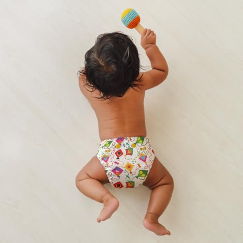 Image of SuperBottoms Swimming Diapers for Babies & Toddlers - Reusable & Adjustable Swim Diapers - Washable Cloth Diapers - Skin Friendly Fabric - Easy to Clean - Fits 3M - 3Y