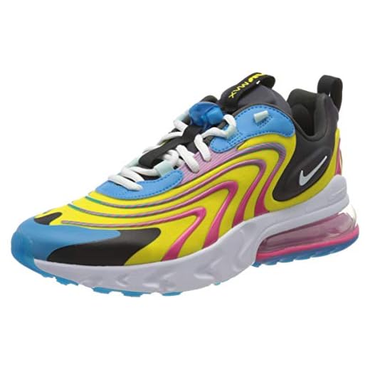 NIKE Herr Air Max 270 React Eng löparsko, Laser blå vit antracit vattenmelon - 43 EU