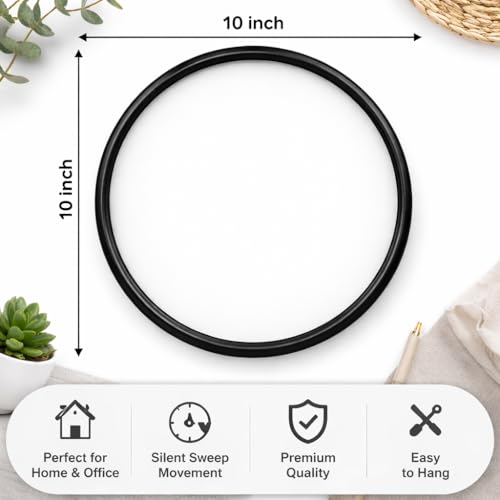 Image of TIKAM Enterprises, 10 Inch Round, Om Green Theme Design Plastic Wall Clock