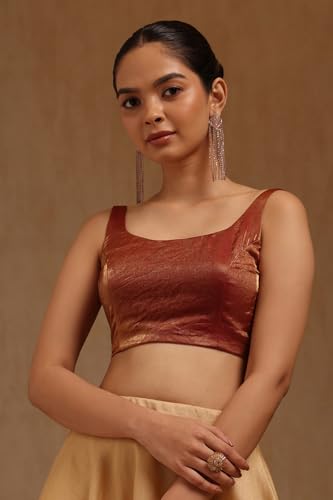 Image of Soch Women's Glass Tissue Sleeveless Blouse
