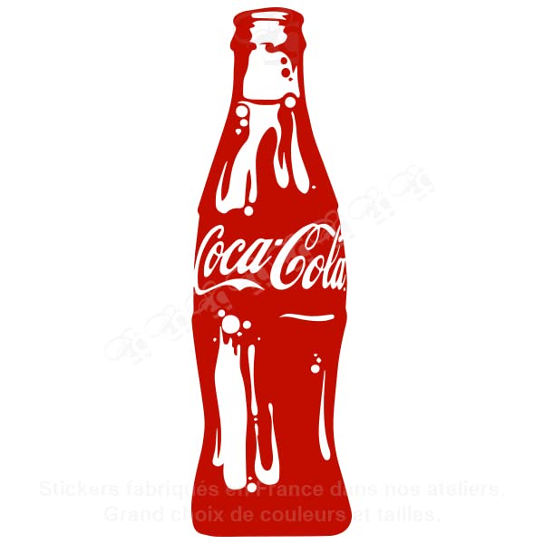 Stickers-cadeaux Sticker Coca-Cola Rouge 25x80 cm