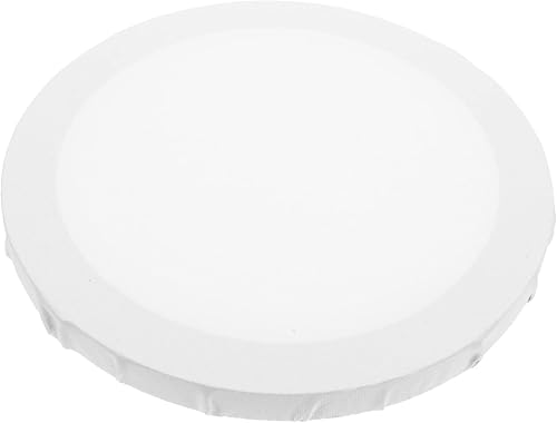 Lienzo en blanco Pintura blanca Panel de lienzo Marco de pintura Círculo Lienzo Arte Marcos de pintura multiuso Tablero de artista Marco de pintura