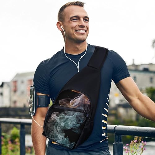 Bolso de cuerda psicodélico para senderismo y uso diario miniatura 3