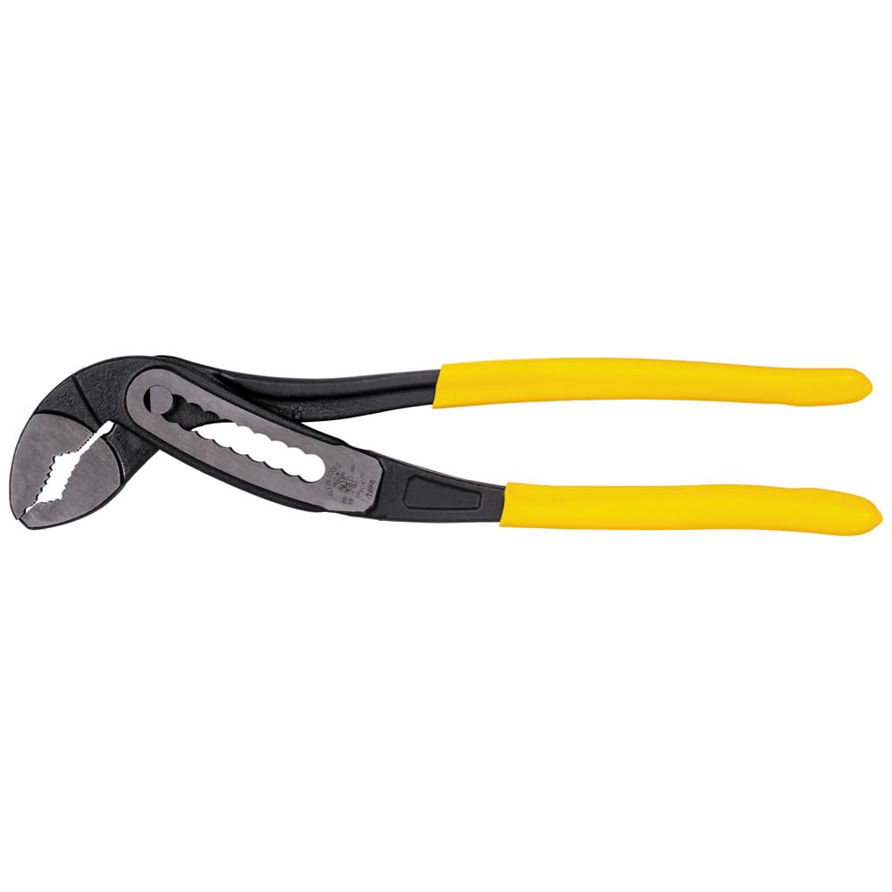 Klein Tools D50510 - Alicates de bomba, alicates clásicos Klaw de ajuste rápido para lengüeta y ranura de mandíbula en V, 10 pulgadas
